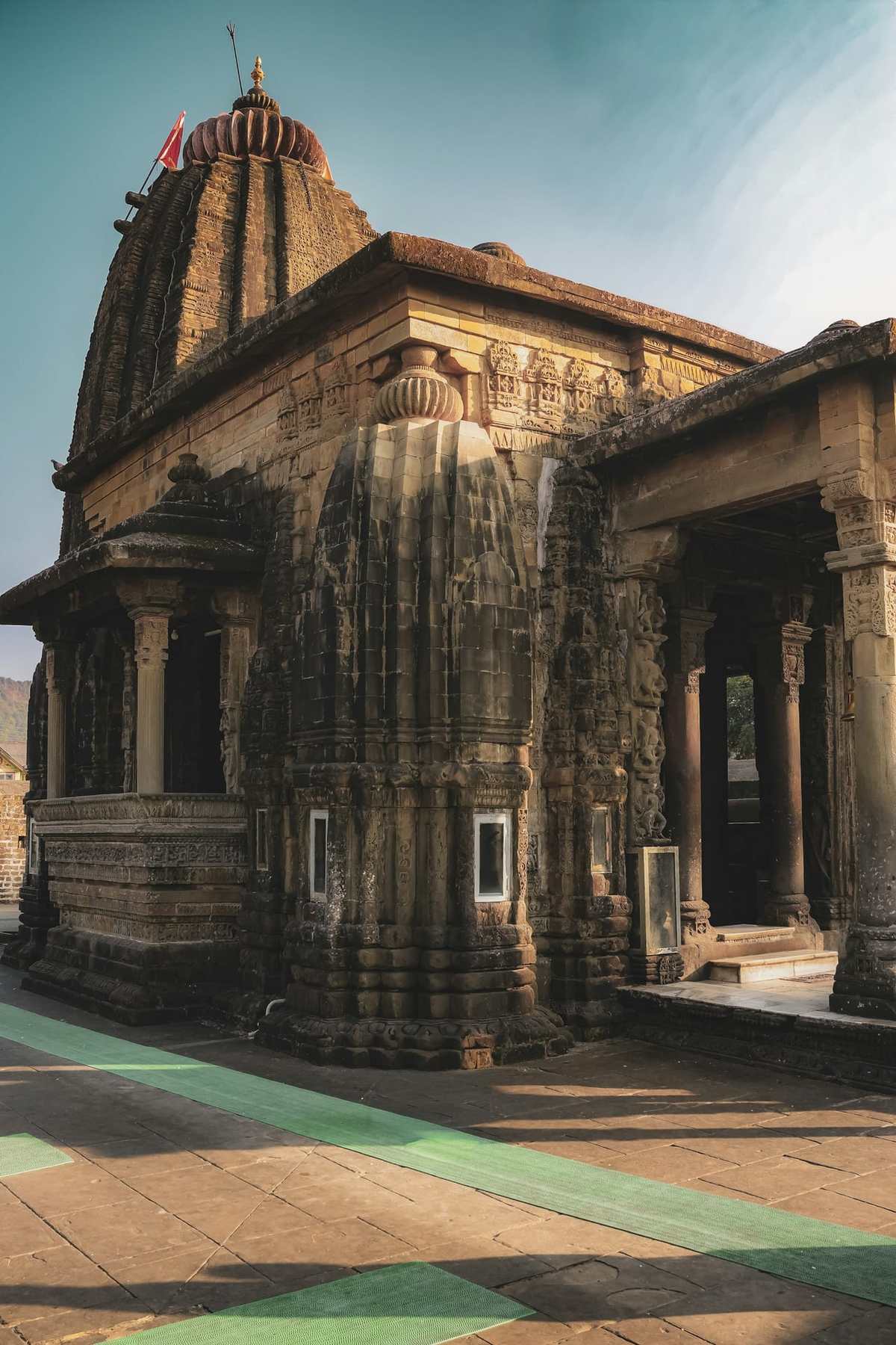 Carved stone shrine of the Baijnath temple, built in 1204 AD