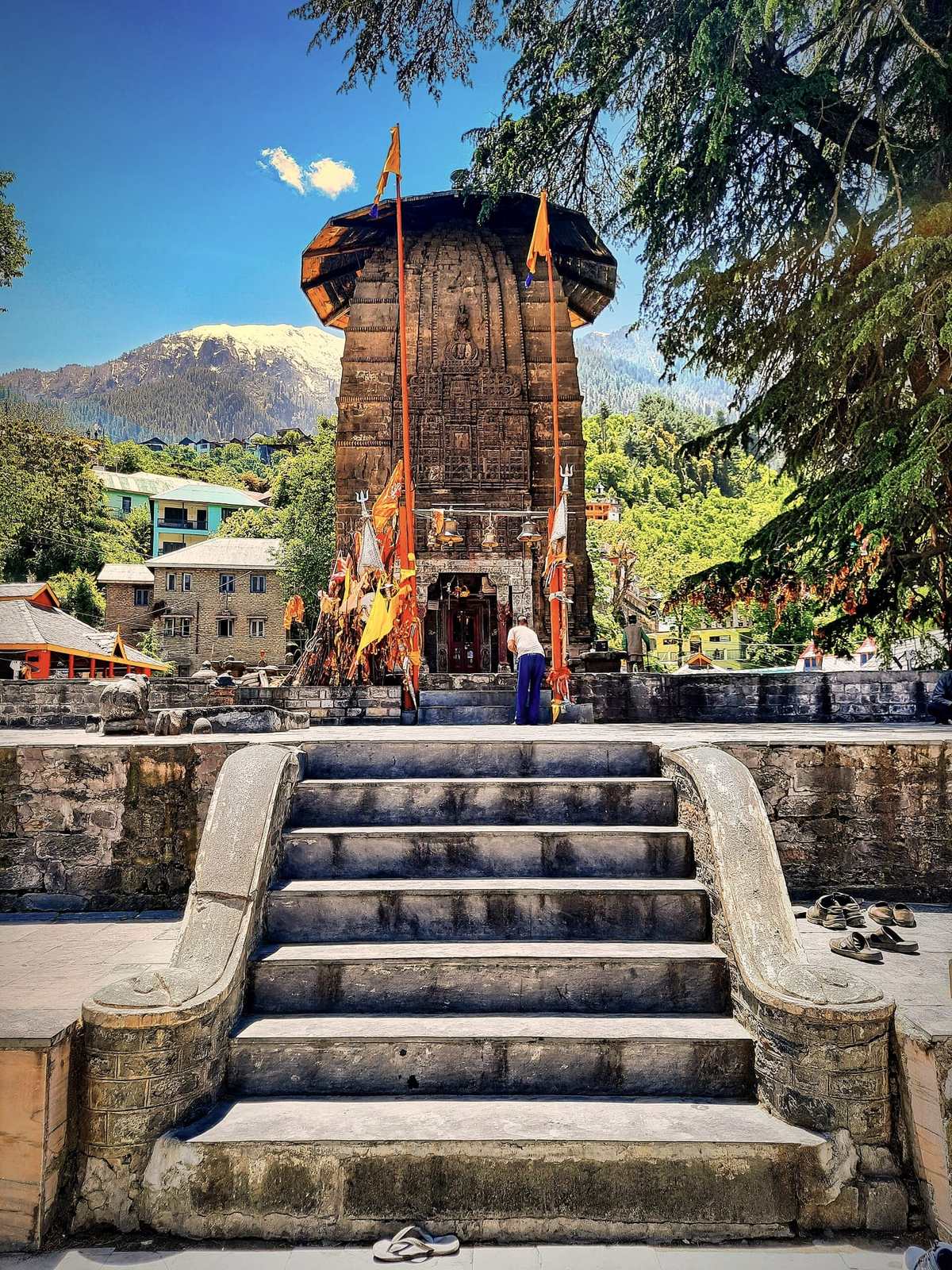 Manimahesh temple in the Chaurasi complex, Bharmour