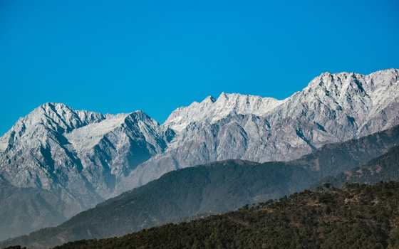 Dhauladhar range from Naddi, above McLeodganj